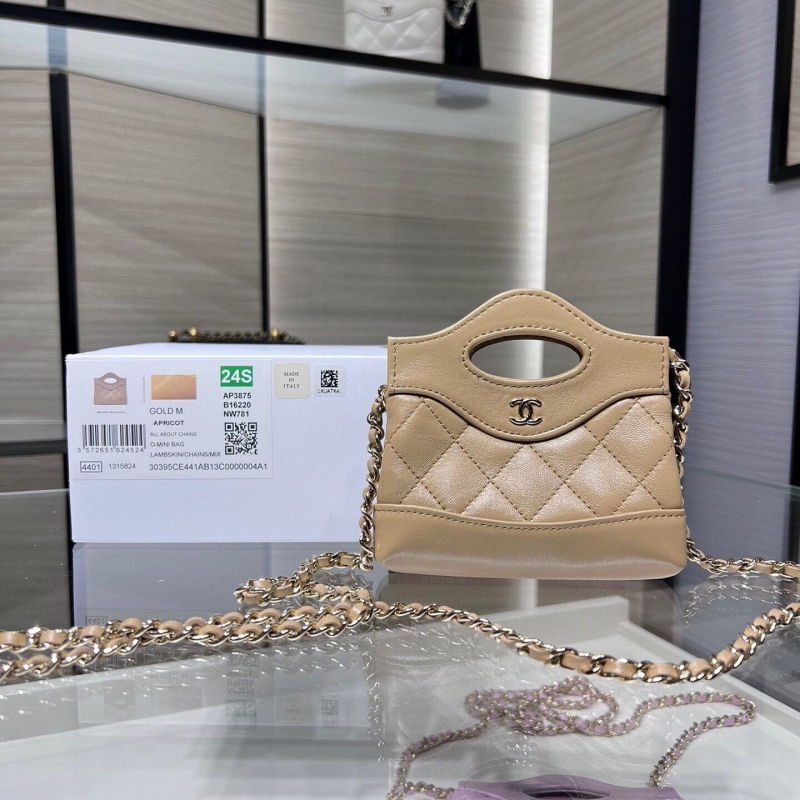Ch*el top handle bags